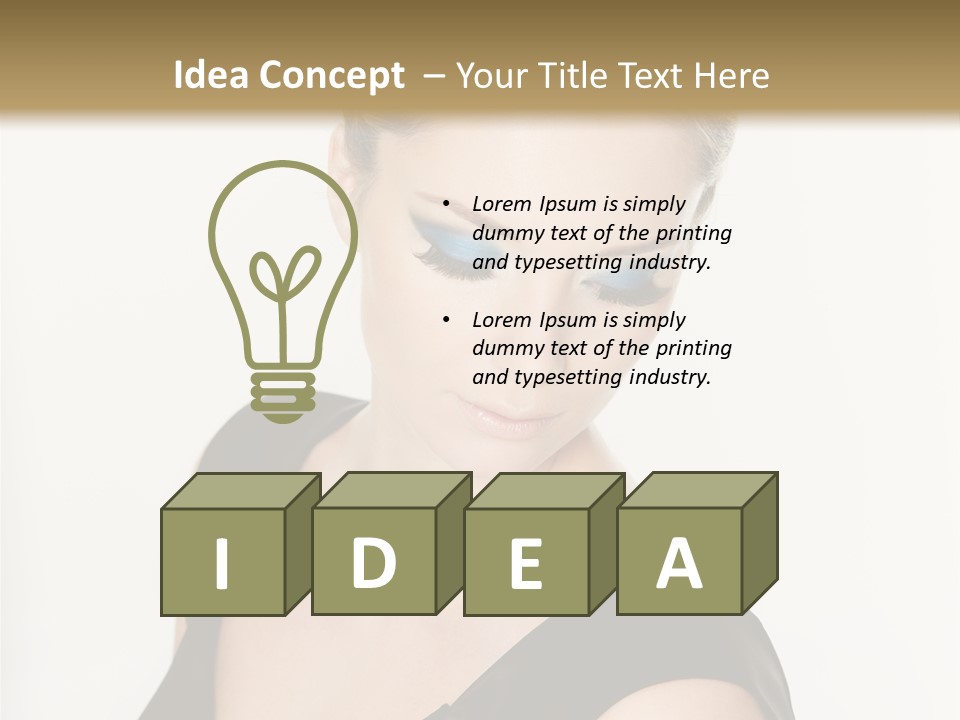 Woman Lash Creative PowerPoint Template