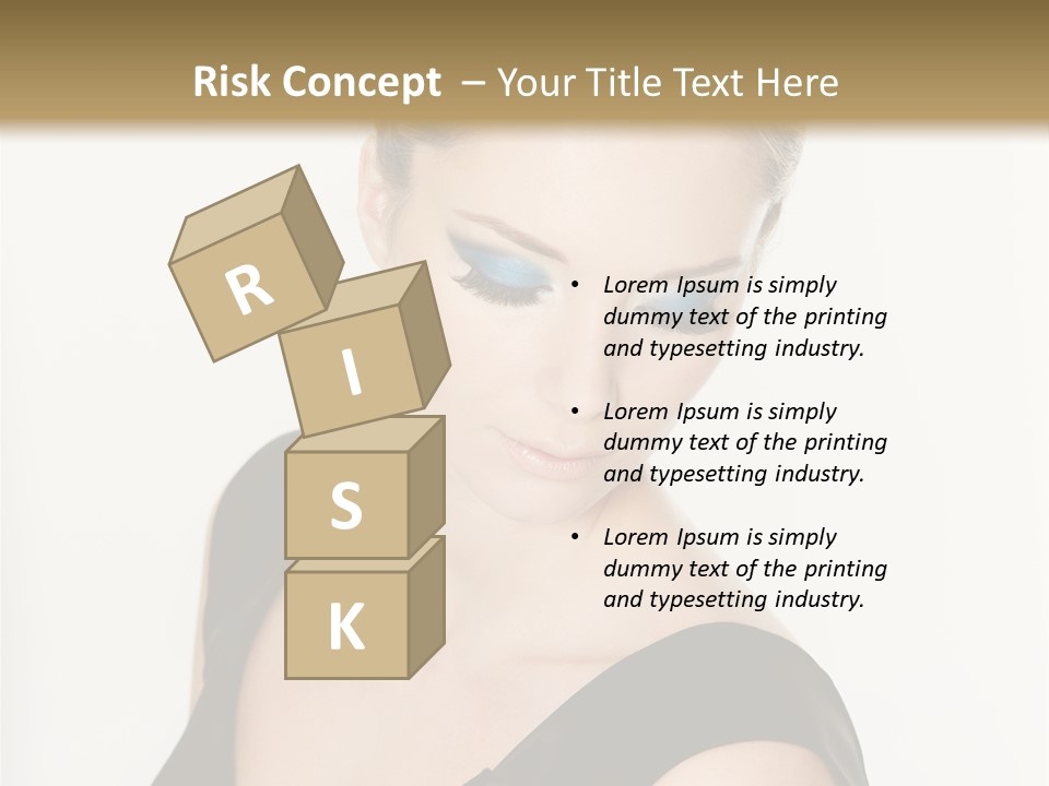 Woman Lash Creative PowerPoint Template