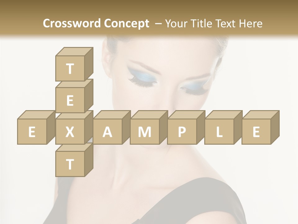 Woman Lash Creative PowerPoint Template