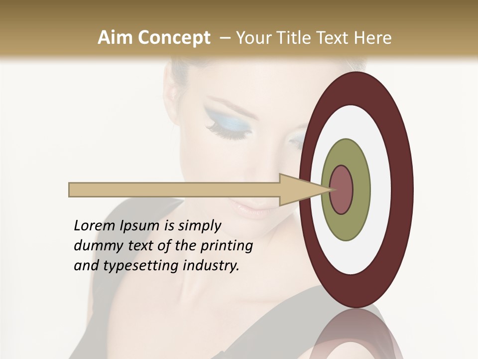 Woman Lash Creative PowerPoint Template