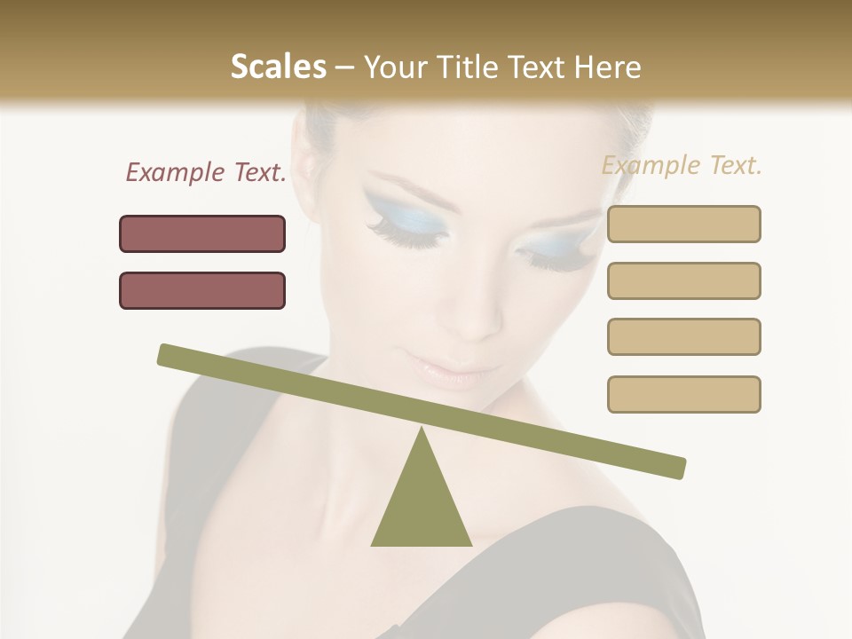 Woman Lash Creative PowerPoint Template