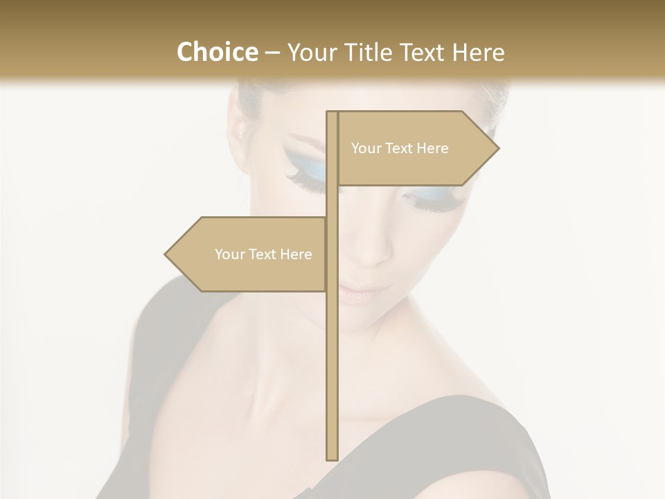 Woman Lash Creative PowerPoint Template