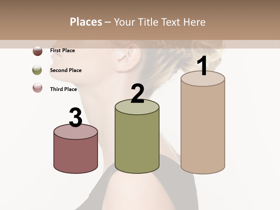 Model Portrait Woman PowerPoint Template