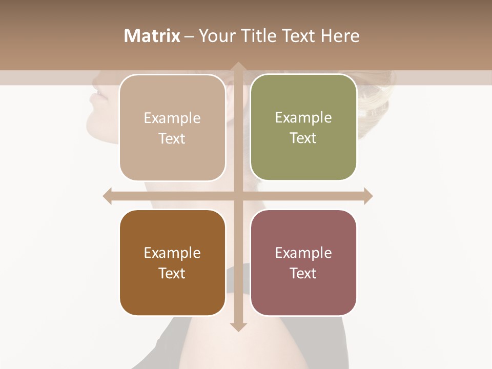 Model Portrait Woman PowerPoint Template