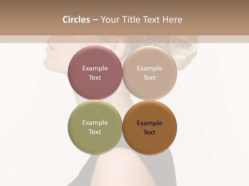 Model Portrait Woman PowerPoint Template