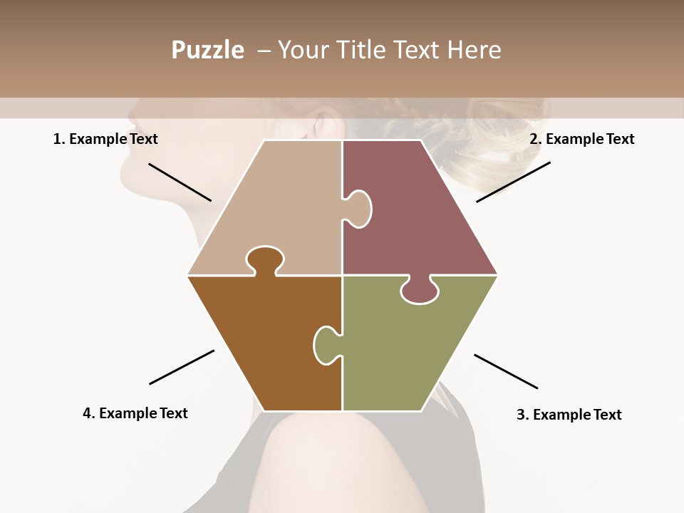 Model Portrait Woman PowerPoint Template