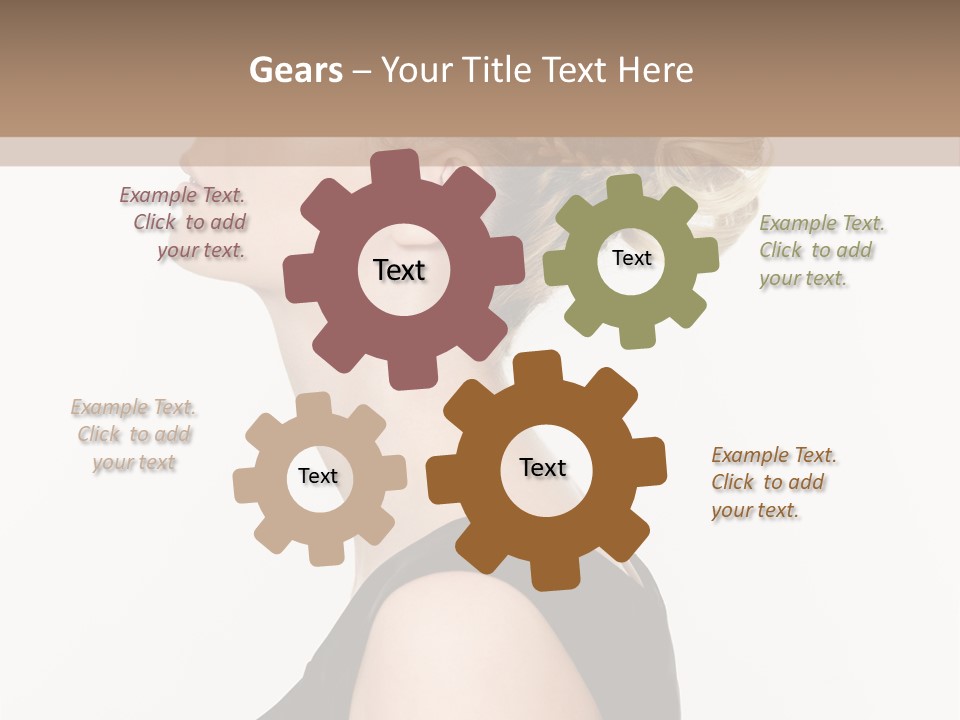 Model Portrait Woman PowerPoint Template