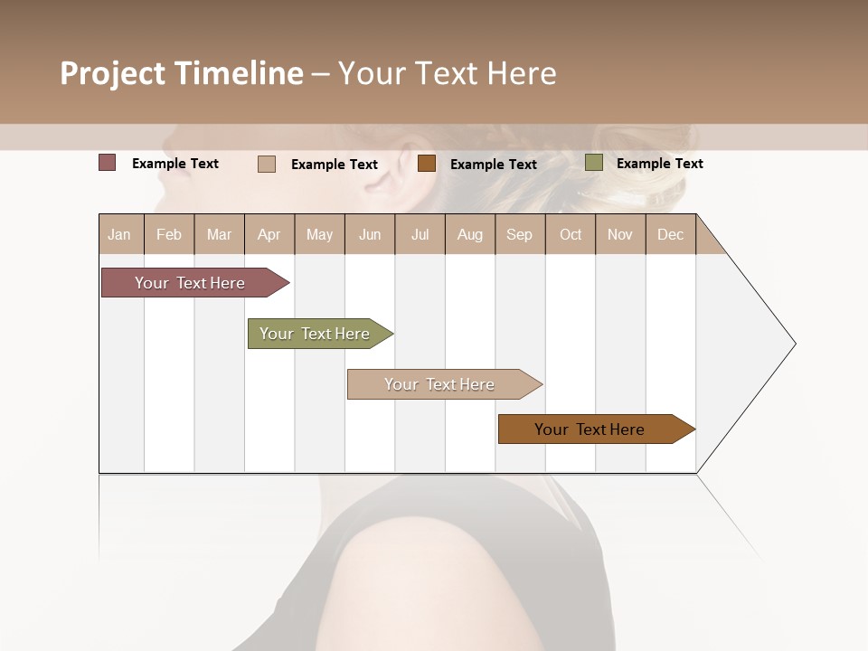 Model Portrait Woman PowerPoint Template