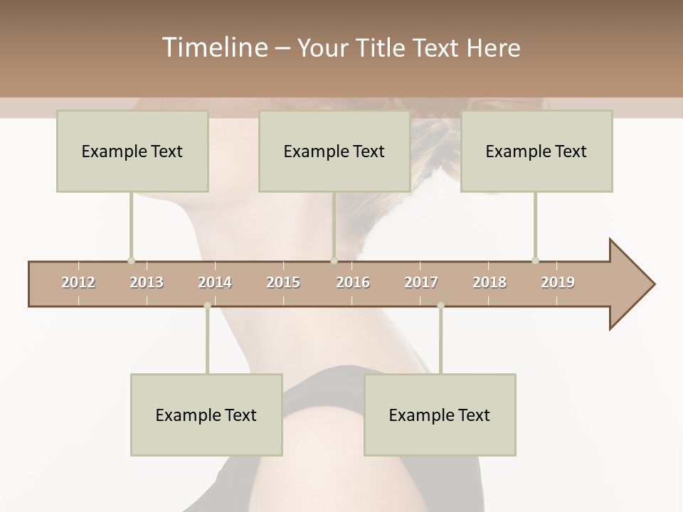 Model Portrait Woman PowerPoint Template