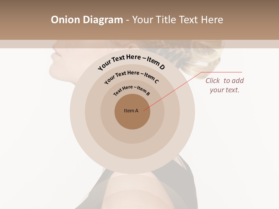 Model Portrait Woman PowerPoint Template