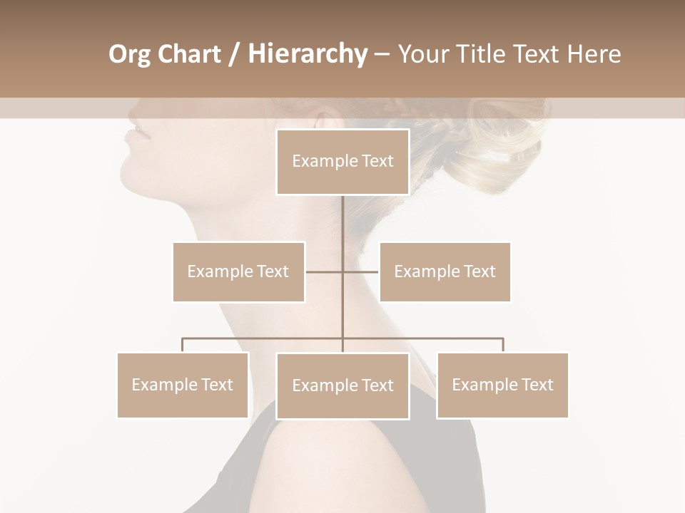 Model Portrait Woman PowerPoint Template