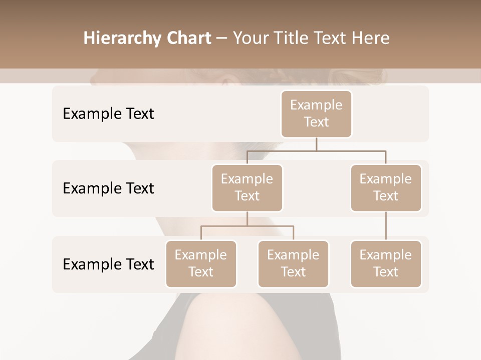 Model Portrait Woman PowerPoint Template