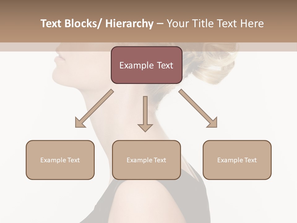 Model Portrait Woman PowerPoint Template