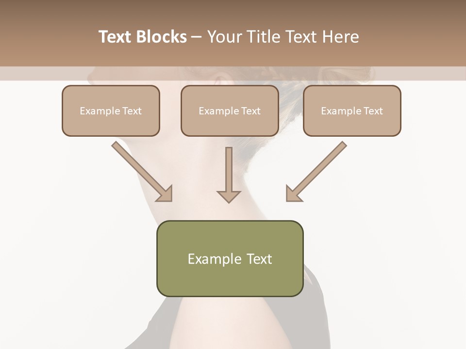 Model Portrait Woman PowerPoint Template
