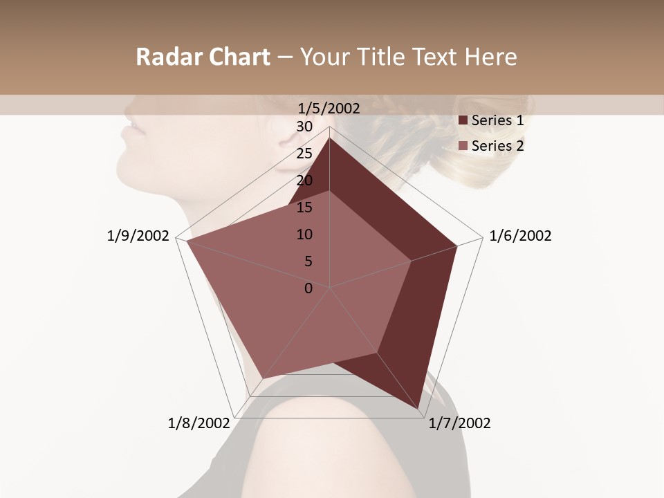 Model Portrait Woman PowerPoint Template