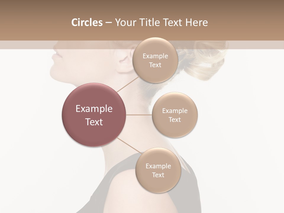 Model Portrait Woman PowerPoint Template