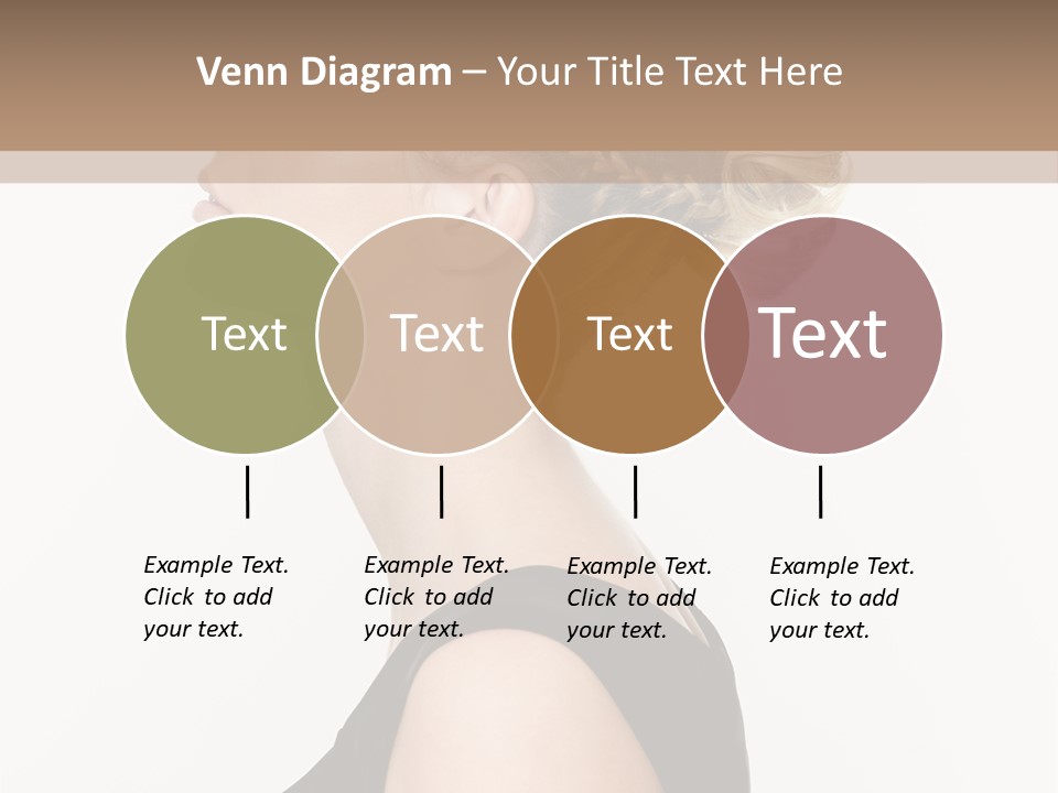 Model Portrait Woman PowerPoint Template