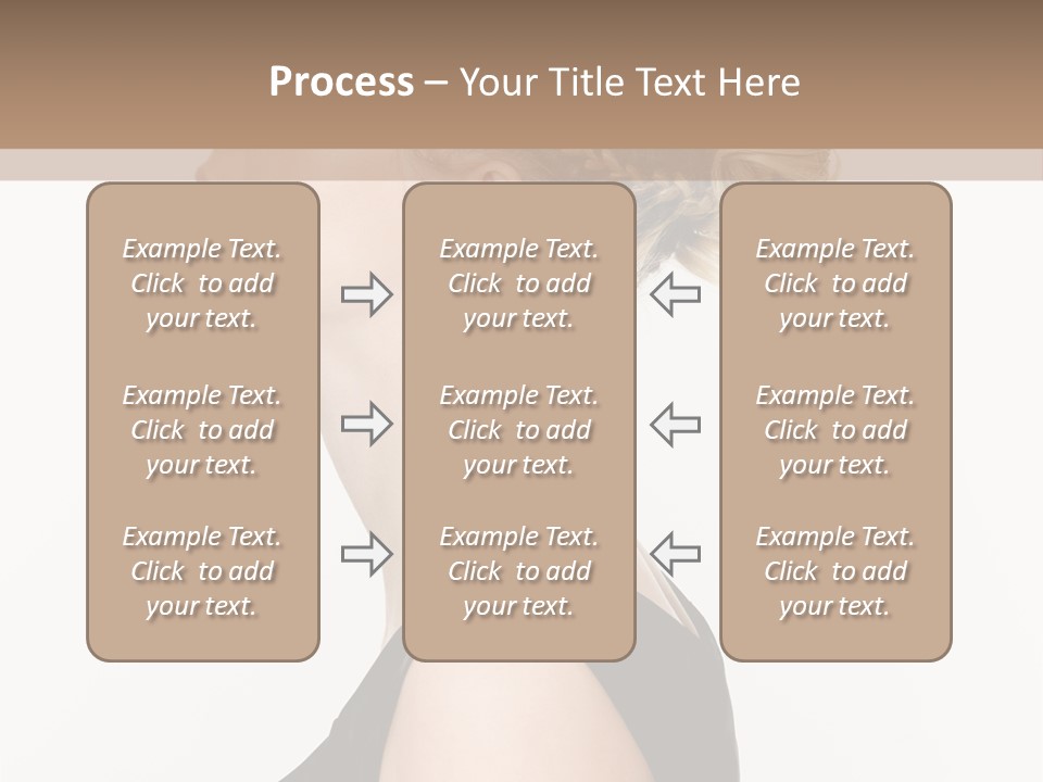 Model Portrait Woman PowerPoint Template