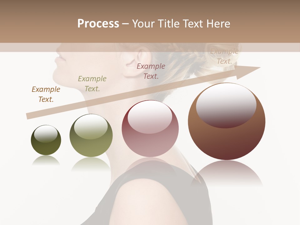 Model Portrait Woman PowerPoint Template