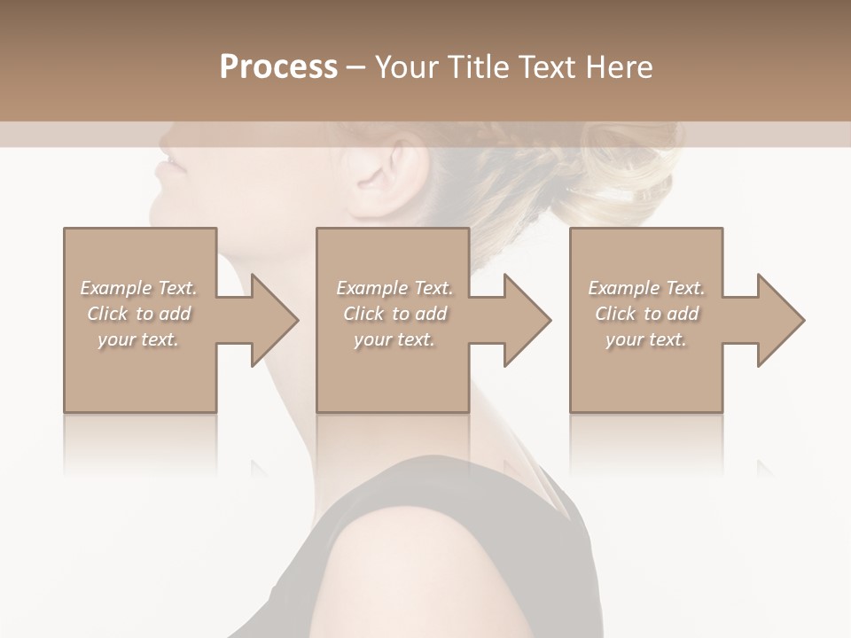 Model Portrait Woman PowerPoint Template