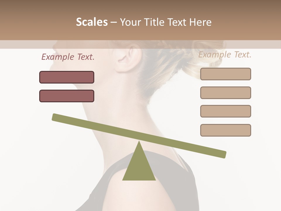 Model Portrait Woman PowerPoint Template