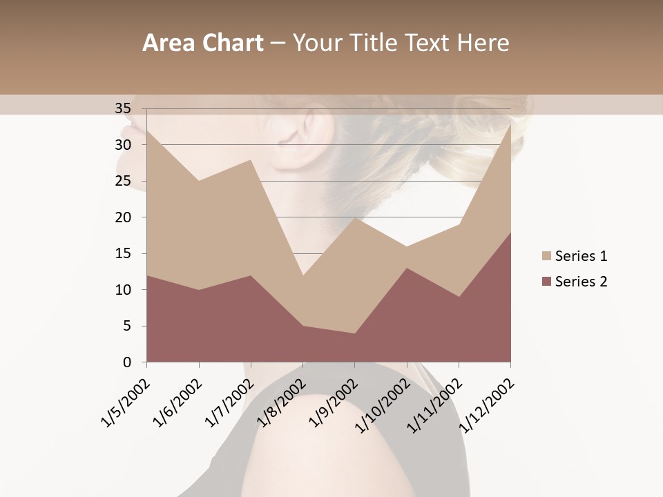 Model Portrait Woman PowerPoint Template