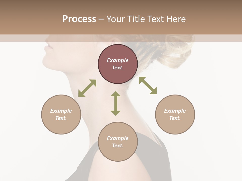 Model Portrait Woman PowerPoint Template