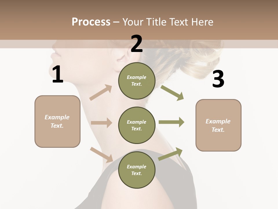 Model Portrait Woman PowerPoint Template