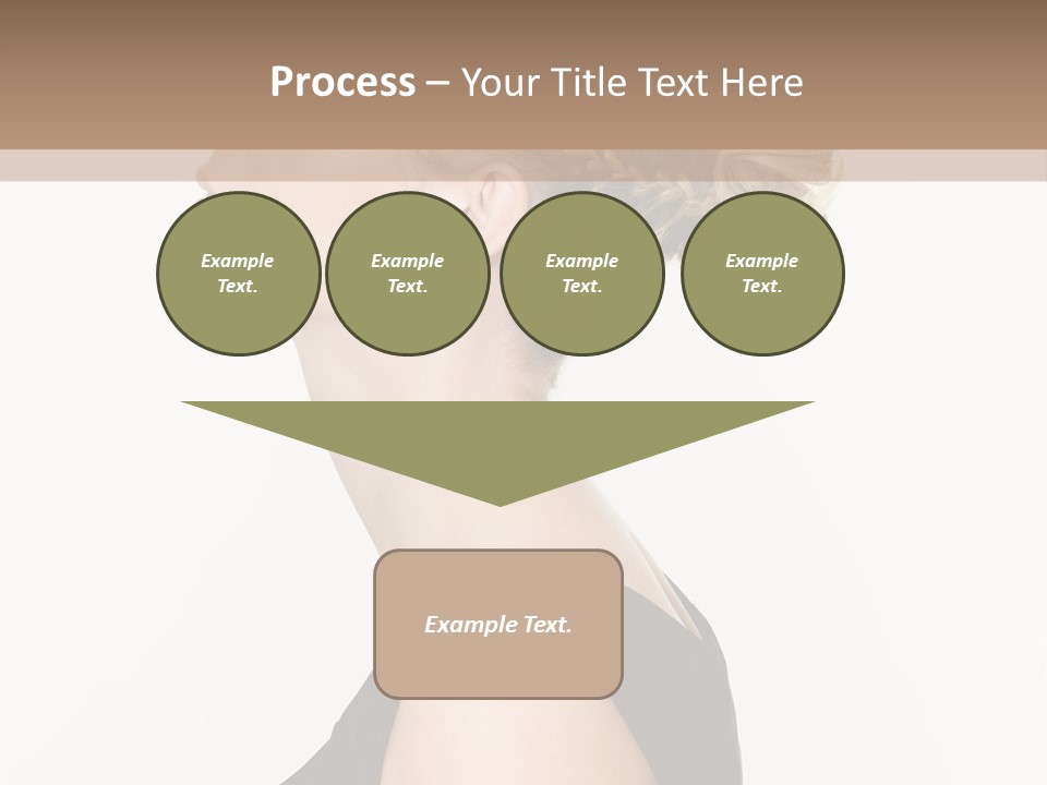 Model Portrait Woman PowerPoint Template