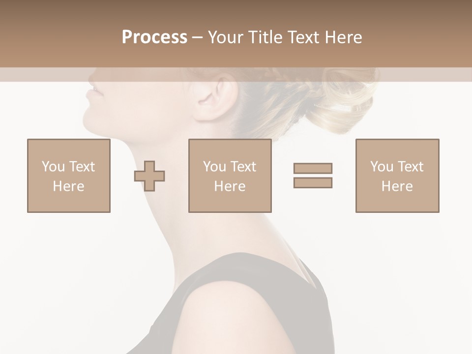 Model Portrait Woman PowerPoint Template
