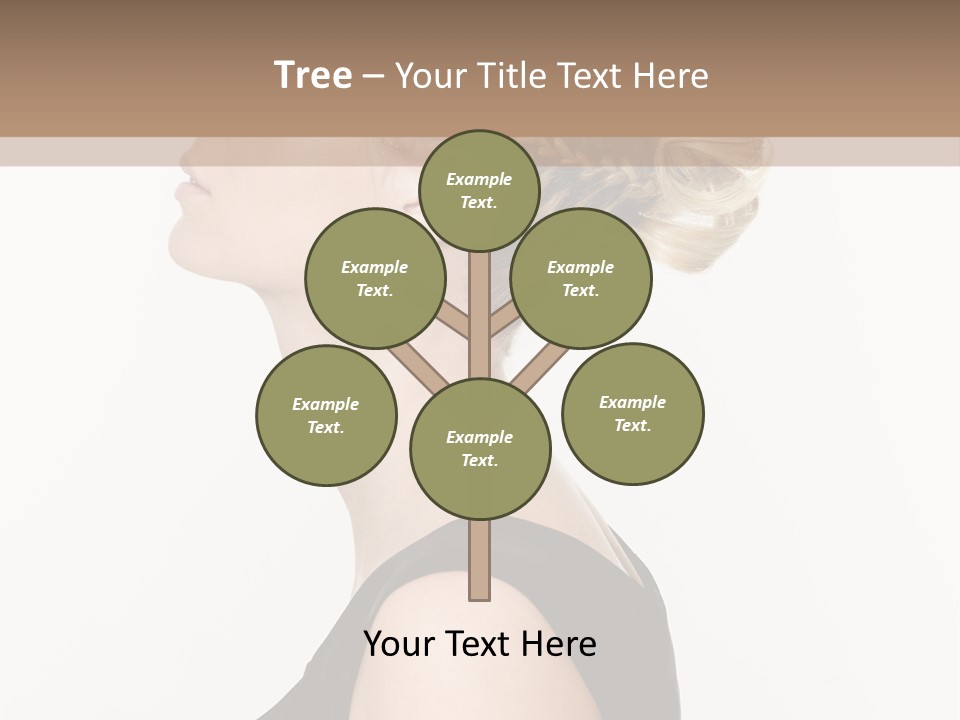 Model Portrait Woman PowerPoint Template