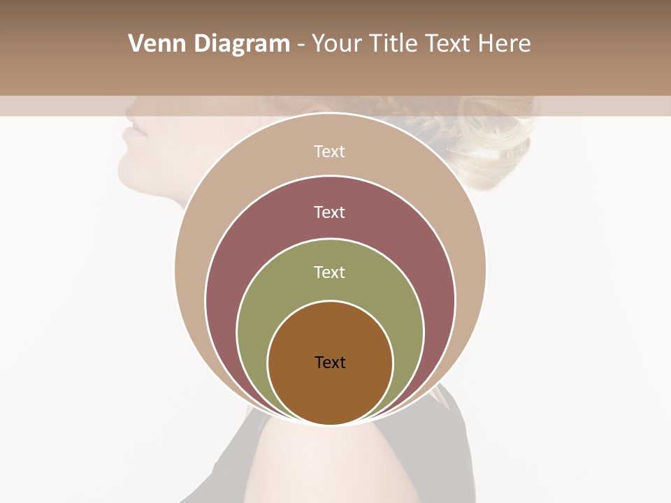 Model Portrait Woman PowerPoint Template