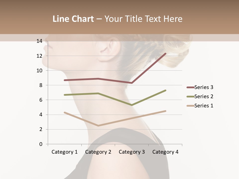 Model Portrait Woman PowerPoint Template