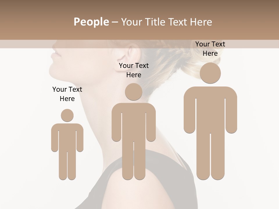 Model Portrait Woman PowerPoint Template