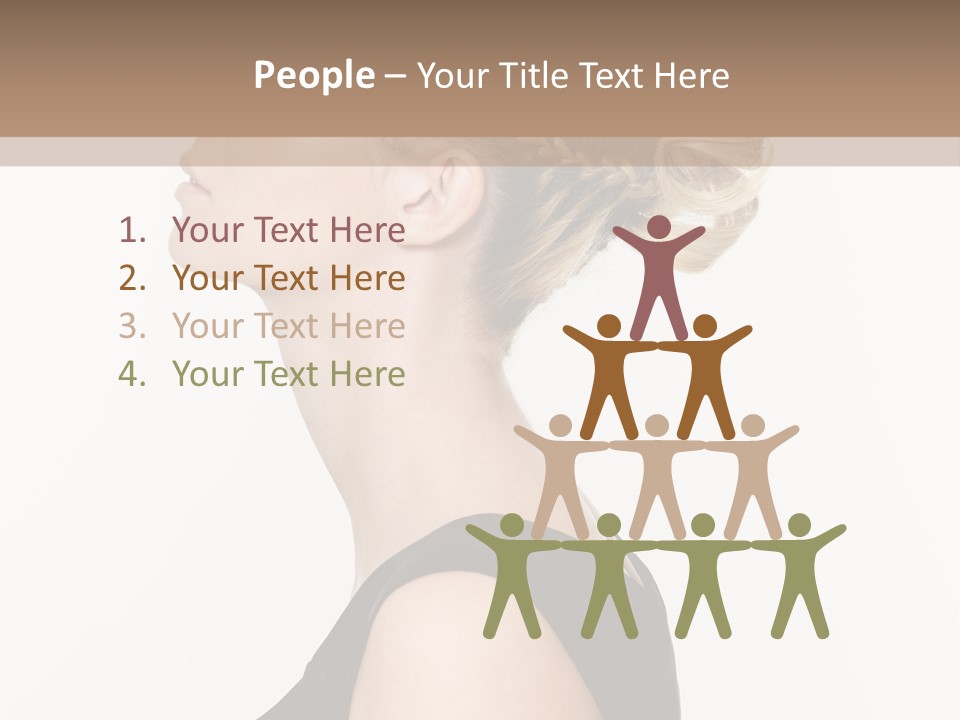 Model Portrait Woman PowerPoint Template