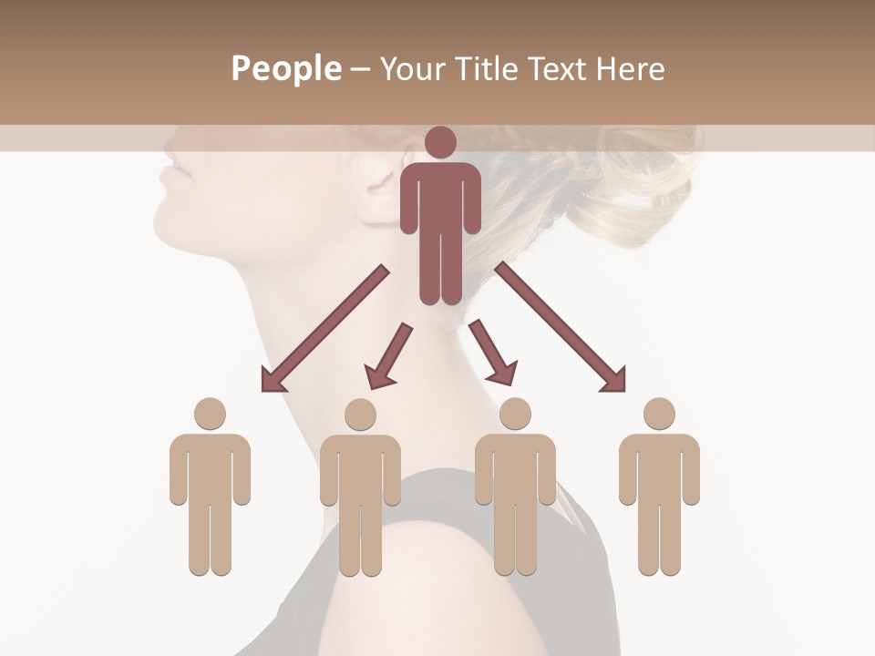 Model Portrait Woman PowerPoint Template