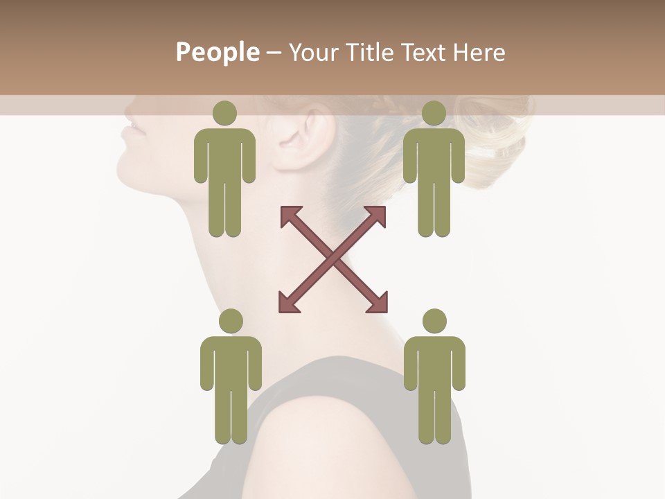 Model Portrait Woman PowerPoint Template