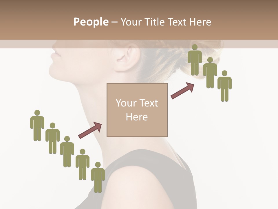 Model Portrait Woman PowerPoint Template