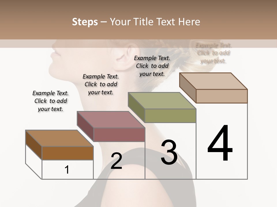 Model Portrait Woman PowerPoint Template