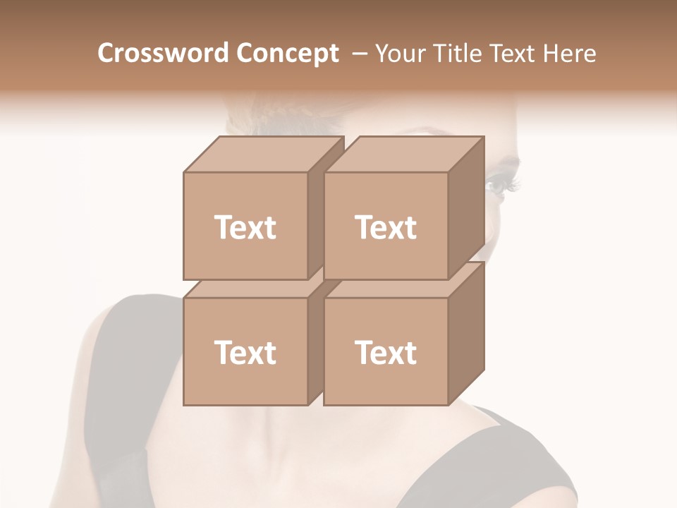 Model Cloth Pose PowerPoint Template