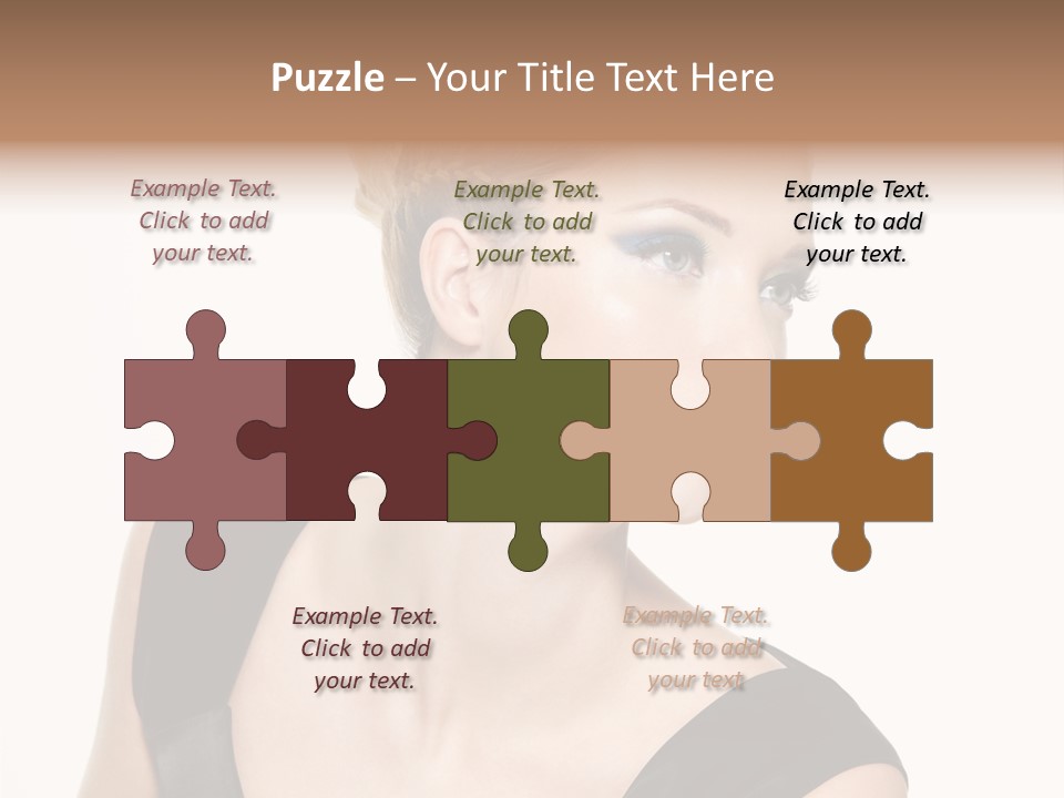 Model Cloth Pose PowerPoint Template