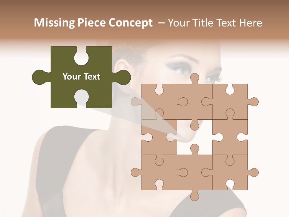 Model Cloth Pose PowerPoint Template