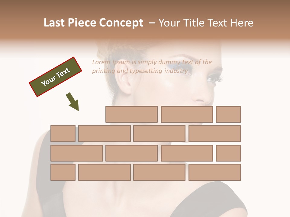 Model Cloth Pose PowerPoint Template