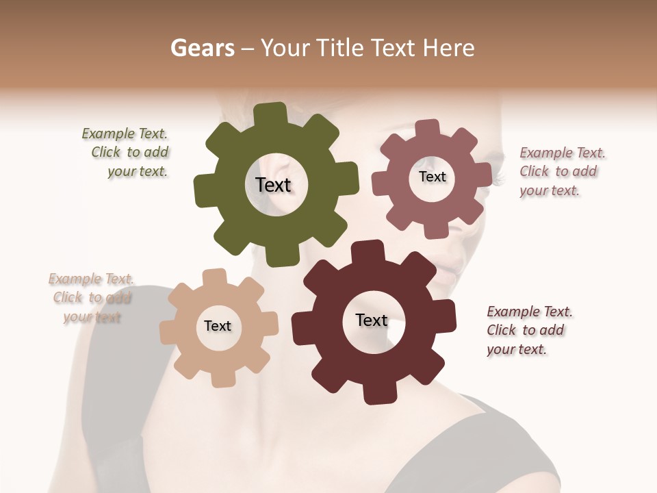 Model Cloth Pose PowerPoint Template