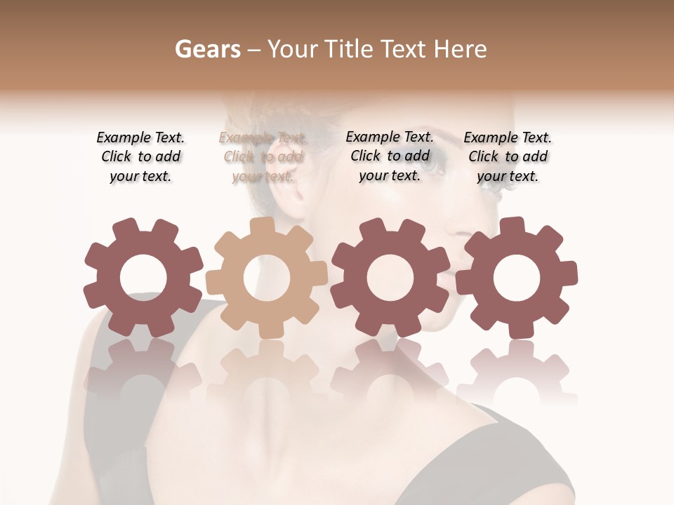 Model Cloth Pose PowerPoint Template