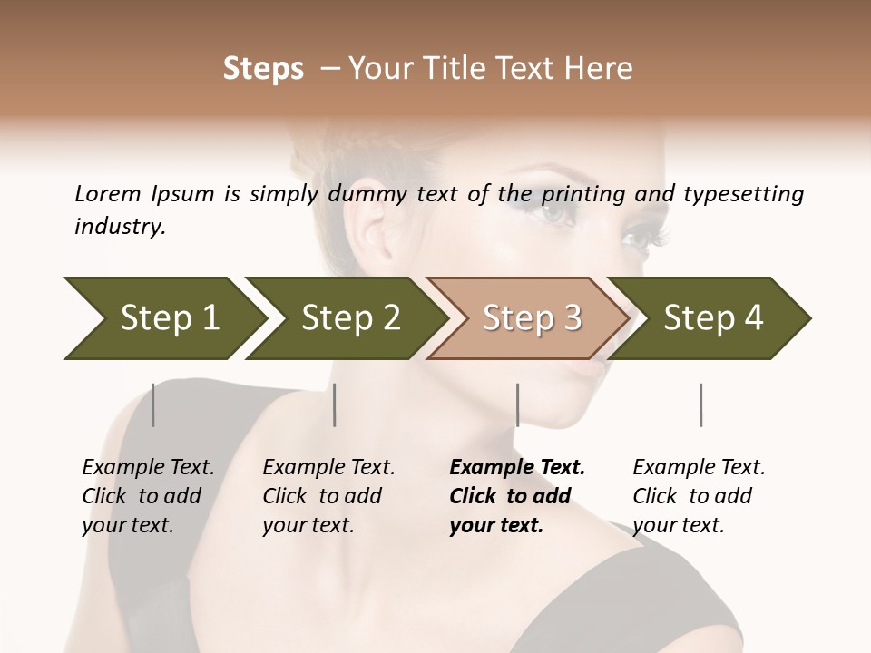 Model Cloth Pose PowerPoint Template