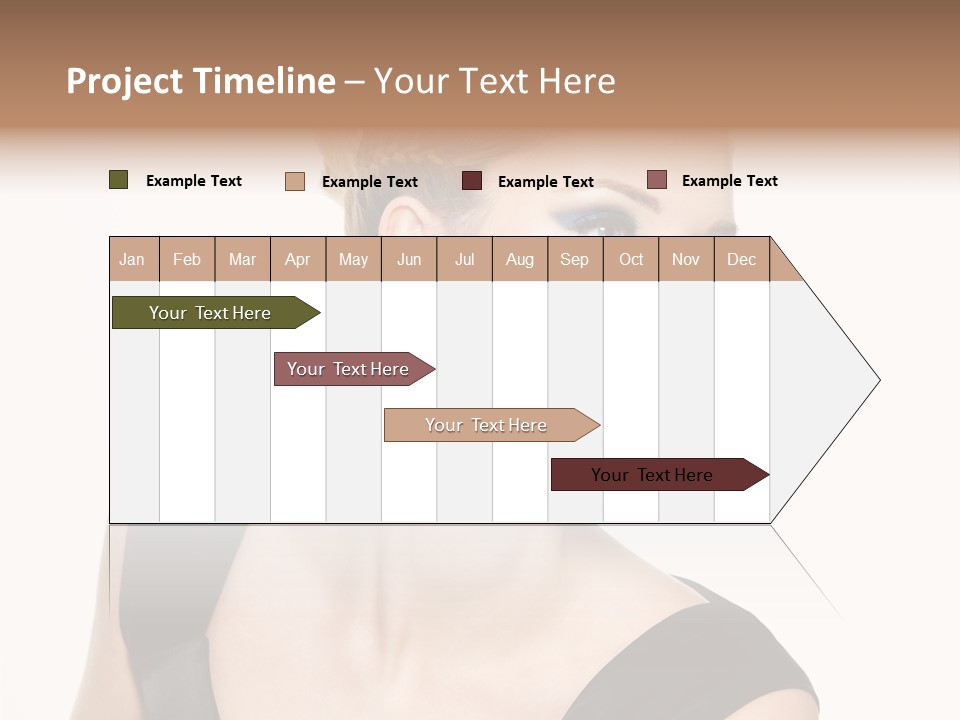 Model Cloth Pose PowerPoint Template