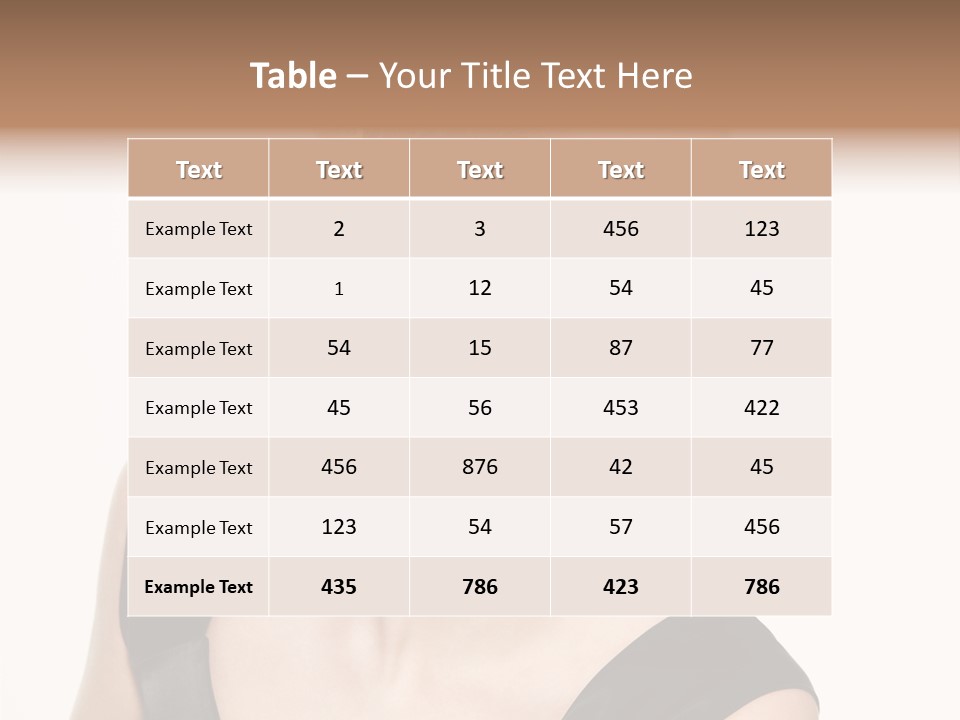 Model Cloth Pose PowerPoint Template