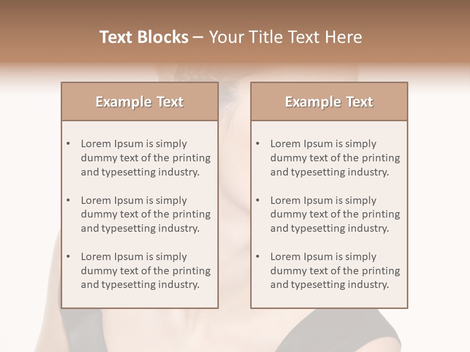 Model Cloth Pose PowerPoint Template