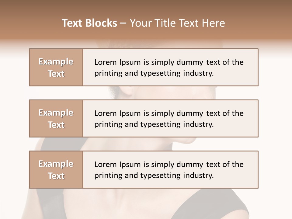 Model Cloth Pose PowerPoint Template